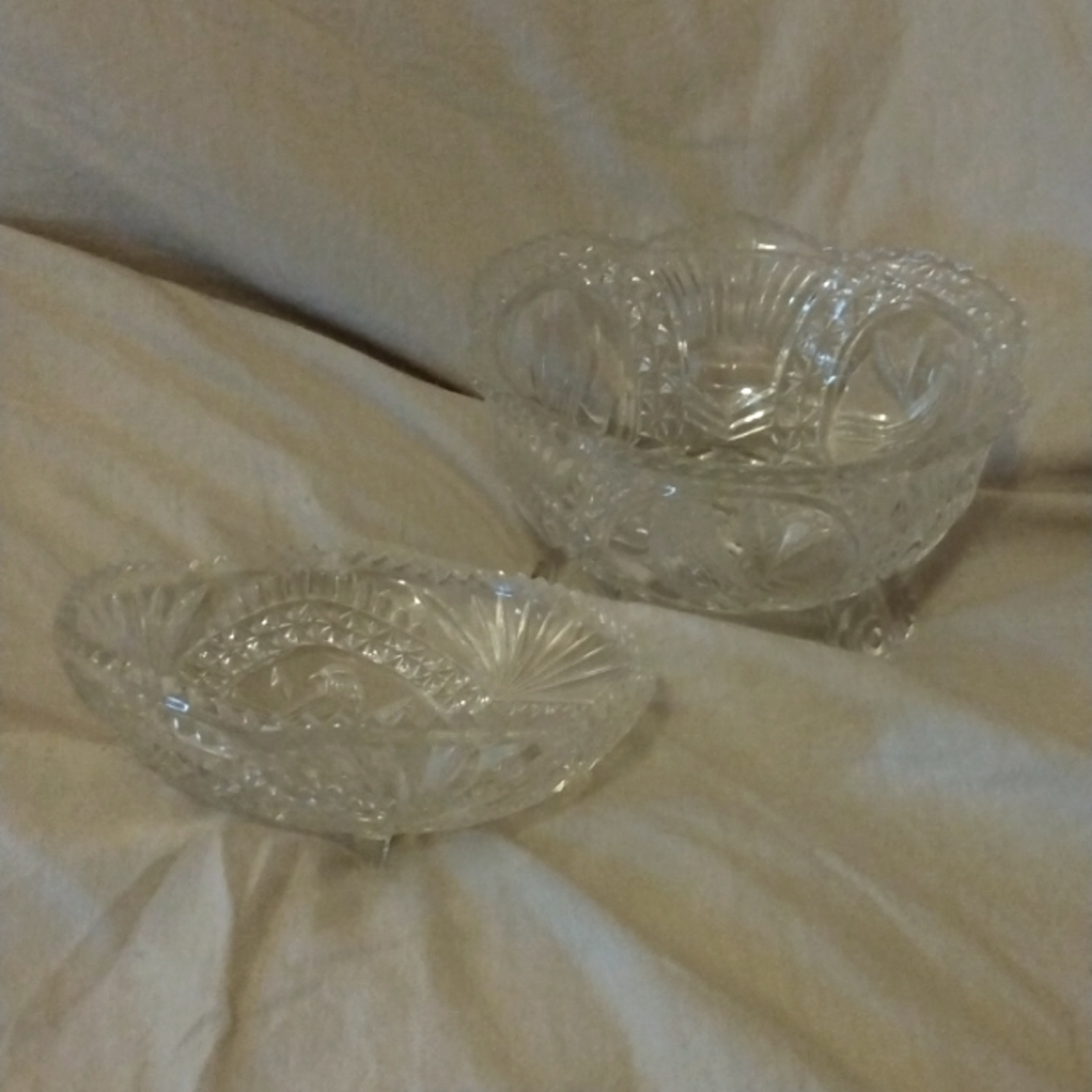 Genuine Crystal Dish: Set of 2